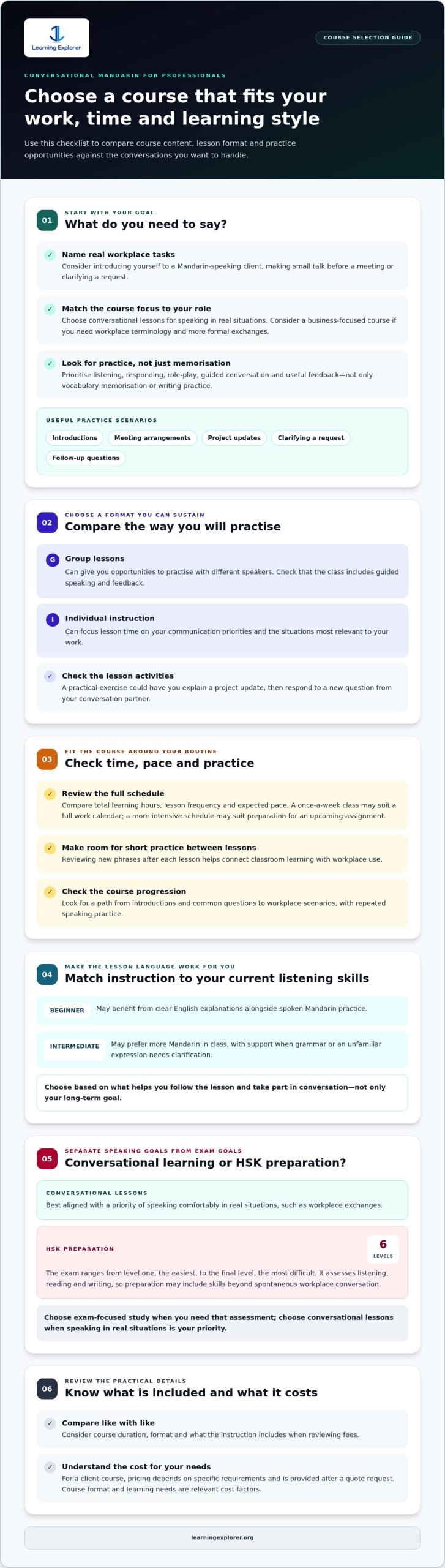 Conversational Chinese Courses for Professionals in Singapore